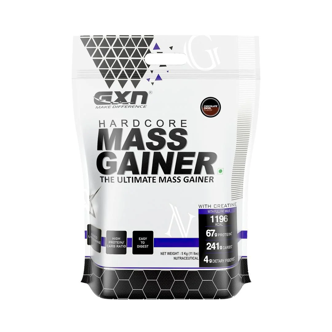 GXN Hardcore Mass Gainer Chocolate Swirl 11 lbs (5kg)